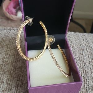 Large hoop earrings